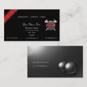 Thin Red Line US Flagge Feuerwehrmann Visitenkarte (Vorne/Hinten)