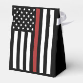 Thin Red Line USA Flag Firefighter Aufwertung Geschenkschachtel (Rückseite)