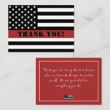 Thin Red Line USA Flag Firefighter Aufwertung