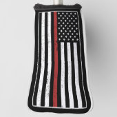 Thin Red Line USA Flag Firefighter Fire Department Golf Headcover (Rotieren 90)