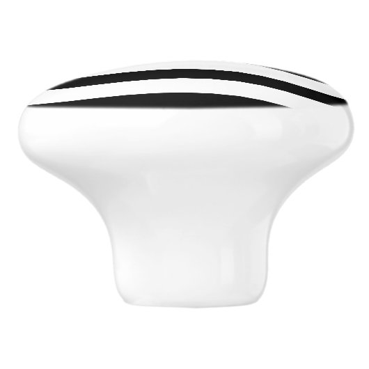 Thin Red Line USA Flag Firefighter Fire Department Keramikknauf (Seitenansicht)