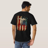 Thin Red Line USA Flag Nurse T-Shirt (Schwarz voll)