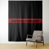 Thin Red Line Wandteppich (Beispiel)