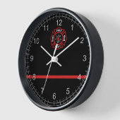 Thin Red Line Wanduhr (Winkel)
