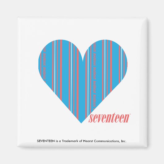 Thin Stripes Aqua 3 Magnet (Vorne)