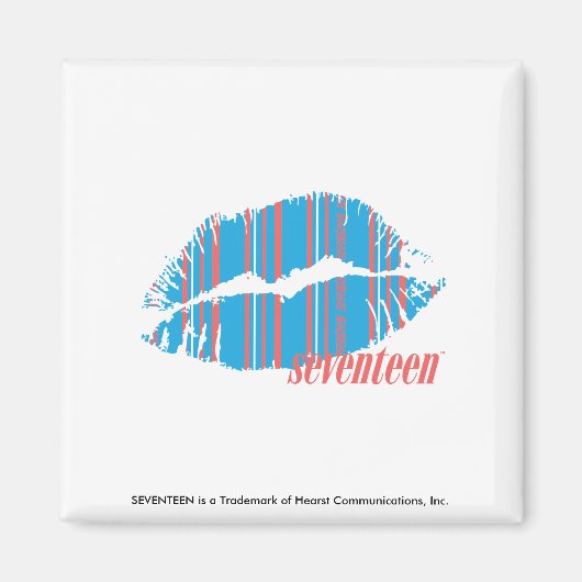 Thin Stripes Aqua Magnet (Vorne)