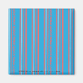Thin Stripes Aqua Magnet (Vorne)
