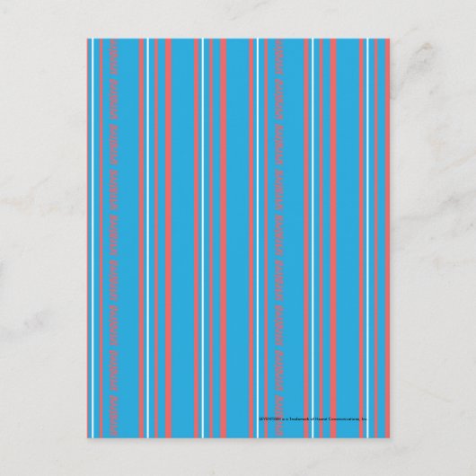 Thin Stripes Aqua Postkarte (Vorderseite)