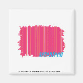 Thin Stripes Magenta 2 Magnet (Vorne)