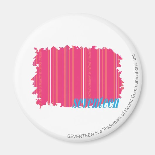 Thin Stripes Magenta 2 Magnet (Vorne)
