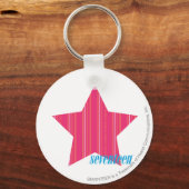 Thin Stripes Magenta 3 Schlüsselanhänger (Vorderseite)