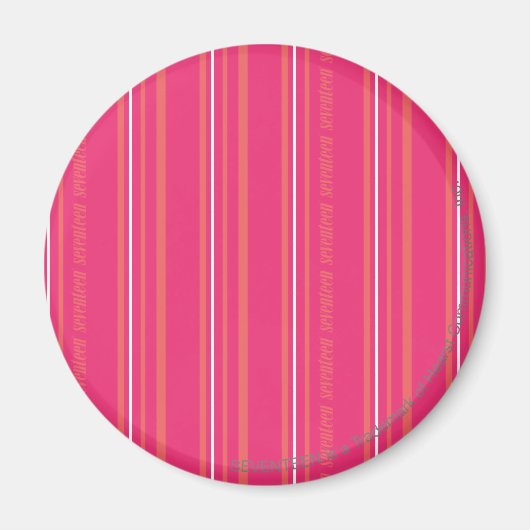 Thin Stripes Magenta Magnet (Vorne)