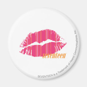 Thin Stripes Magenta Magnet