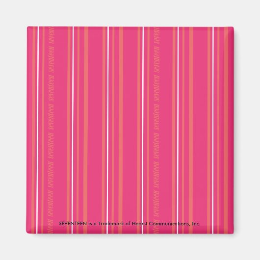 Thin Stripes Magenta Magnet (Vorne)