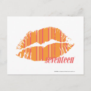 Thin Stripes Orange Postkarte