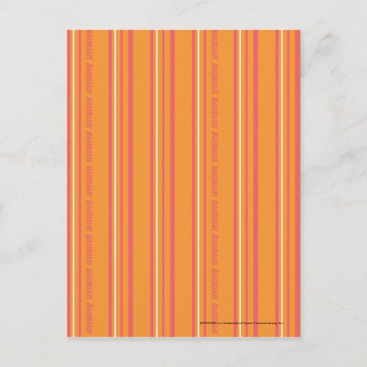 Thin Stripes Orange Postkarte (Vorderseite)