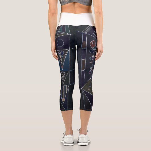 Thin Threads, 1943 von Wassily Kandinsky Capri Leggings (Rückseite)