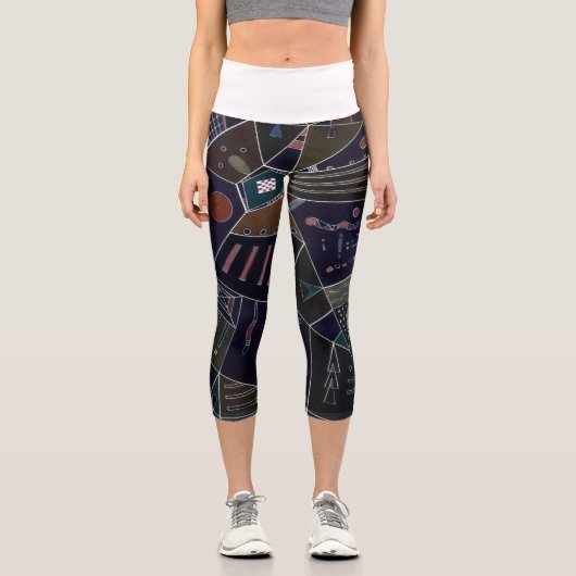Thin Threads, 1943 von Wassily Kandinsky Capri Leggings (Vorderseite)