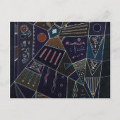 Thin Threads, 1943 von Wassily Kandinsky Postkarte (Vorderseite)