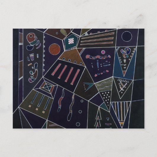 Thin Threads, 1943 von Wassily Kandinsky Postkarte (Vorderseite)