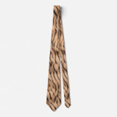 Thin Tiger Strip Safari Bronze Krawatte (Vorderseite)
