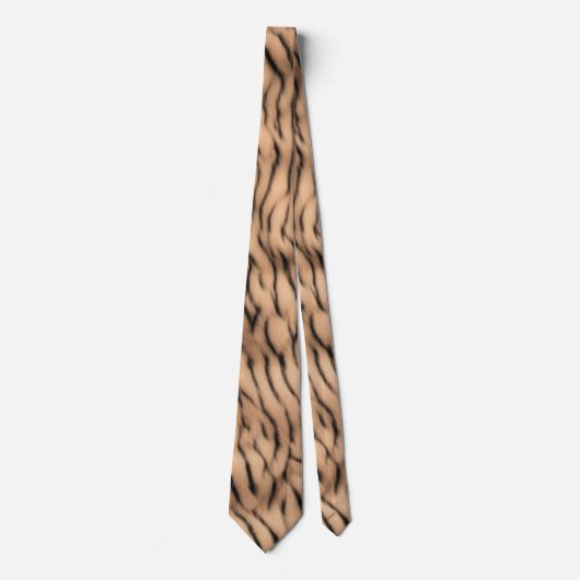Thin Tiger Strip Safari Bronze Krawatte (Vorderseite)