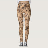Thin Tiger Strip Safari Bronze Leggings (Vorderseite)