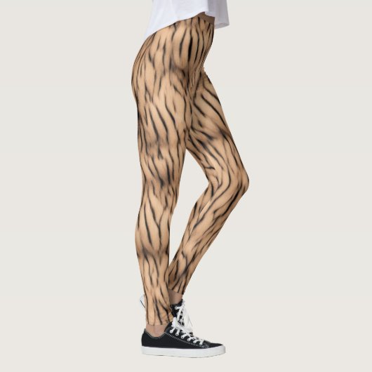 Thin Tiger Strip Safari Bronze Leggings (Rechts)