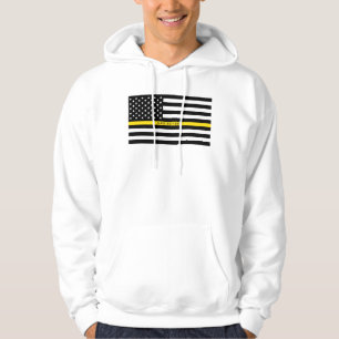 Thin Yellow Line American Flag Monogram Dispatcher Hoodie