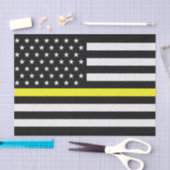 Thin-Yellow-Line-Dispatcher-Flag Seidenpapier (Handwerk)