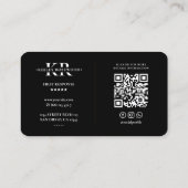 Thin Yellow Line Dispatcher Rescue Modern Visitenkarte (Rückseite)