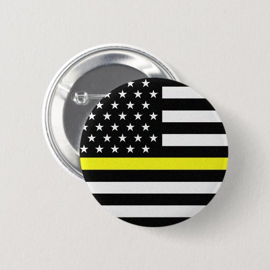 Thin Yellow Line Flag Button (Vorne & Hinten)
