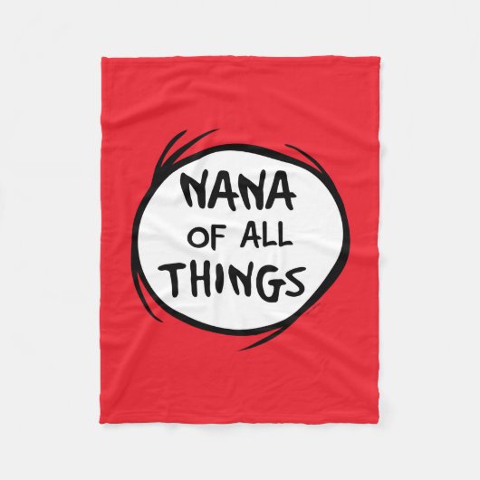 Thing Eins Thing Zwei - Nana aller Dinge Fleecedecke (Vorderseite)