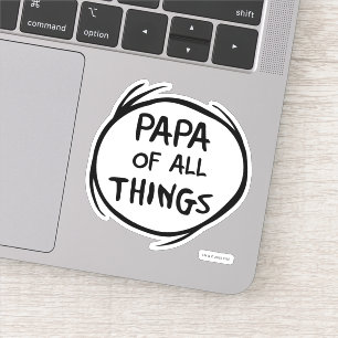 Thing Eins Thing Zwei - Papa aller Dinge Aufkleber