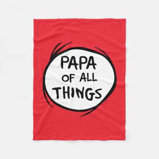 Thing Eins Thing Zwei - Papa aller Dinge Fleecedecke (Vorderseite)
