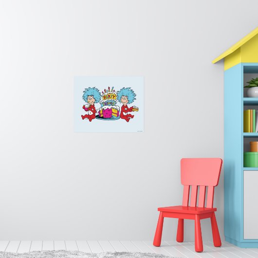 Thing Eins Thing Zwei Party Dinge Poster (Kinderzimmer 1)