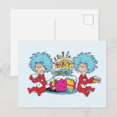 Thing Eins Thing Zwei Party Dinge Postkarte (Vorne/Hinten)