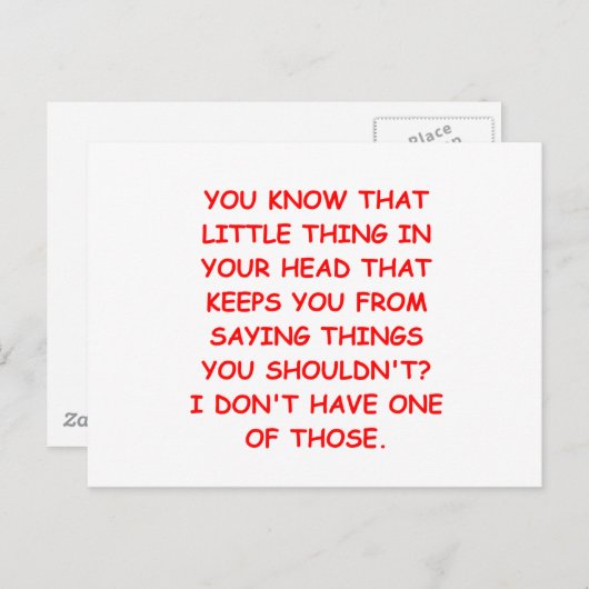 THING.png Postkarte (Vorne/Hinten)