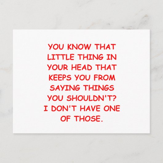 THING.png Postkarte (Vorderseite)