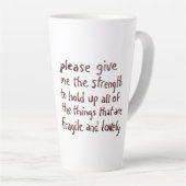 Things Fragile and Lovely mug Milchtasse (Rechte Ecke)