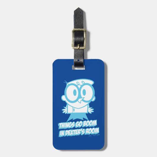Things Go Boom In Dexter's Room Gepäckanhänger (Vorderseite vertikal)