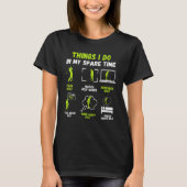 Things I Do In My Spare Golf Player Funny Golfing  T-Shirt (Vorderseite)