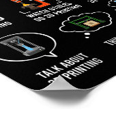 Things I Do In My Spare Time 3d Printing Funny 3d Poster (Ecke)