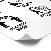 Things I Do In My Spare Time Bicycle Cycling Lover Poster (Ecke)