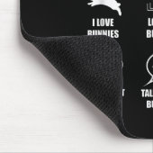 Things I Do In My Spare Time Bunnies Rabbit  Mousepad (Ecke)