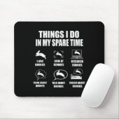 Things I Do In My Spare Time Bunnies Rabbit  Mousepad (Mit Mouse)