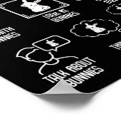 Things I Do In My Spare Time Bunny Rabbit Girls Ki Poster (Ecke)