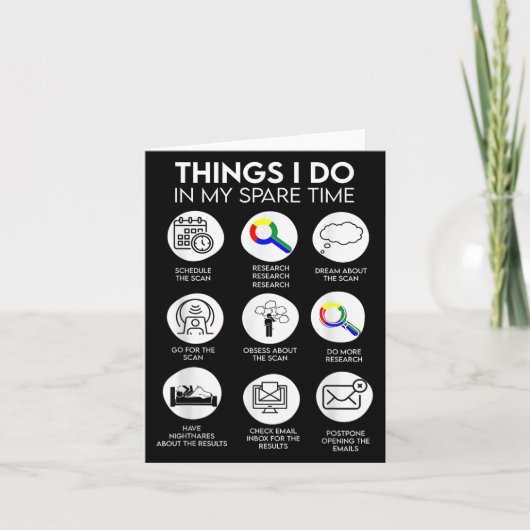 Things I Do In My Spare Time Cancer Patient With S Karte (Vorderseite)