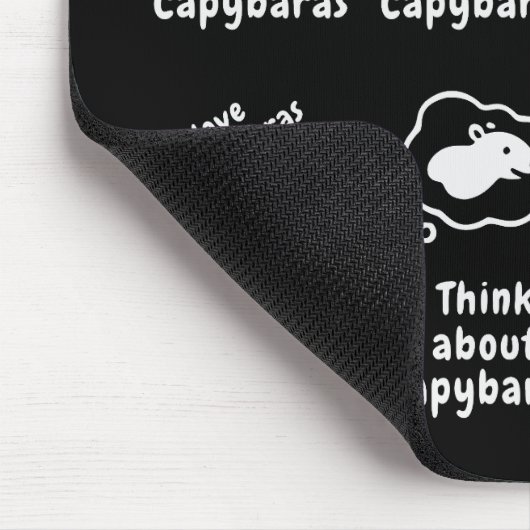 Things I Do In My Spare Time Capybara Funny Mousepad (Ecke)