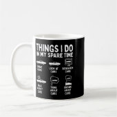 Things I Do In My Spare Time Car Enthusiast Funny  Kaffeetasse (Links)